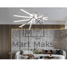 Потолочный светодиодный светильник Ambrella light FL6221 WH белый 70W 3000K-6400K 605*605*170 (ПДУ ИК)