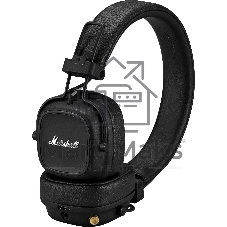 Беспроводные/проводные наушники Marshall Major IV черный, накладные, Bluetooth + проводной, беспроводная зарядка, до 80 ч