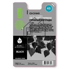 Картридж струйный Cactus CS-51645 черный (44 мл) для HP DJ 710c/720c/722c/815c/820cXi/850c/870cXi/880c