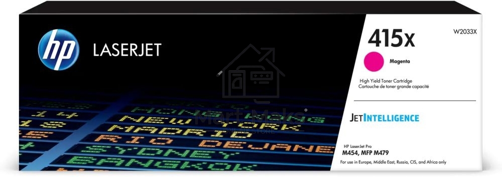 Картридж лазерный HP 415X W2033X пурпурный для HP LJ M454/MFP M479 (6000стр.)