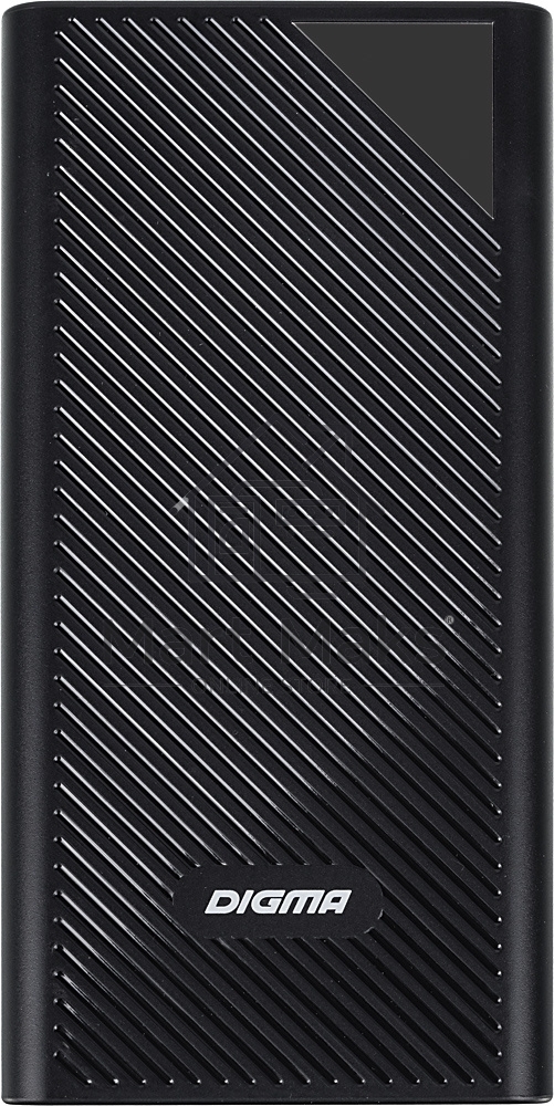 Портативный аккумулятор Digma DGP-30000-4U Li-Pol 30000mAh 3A черный 2xUSB