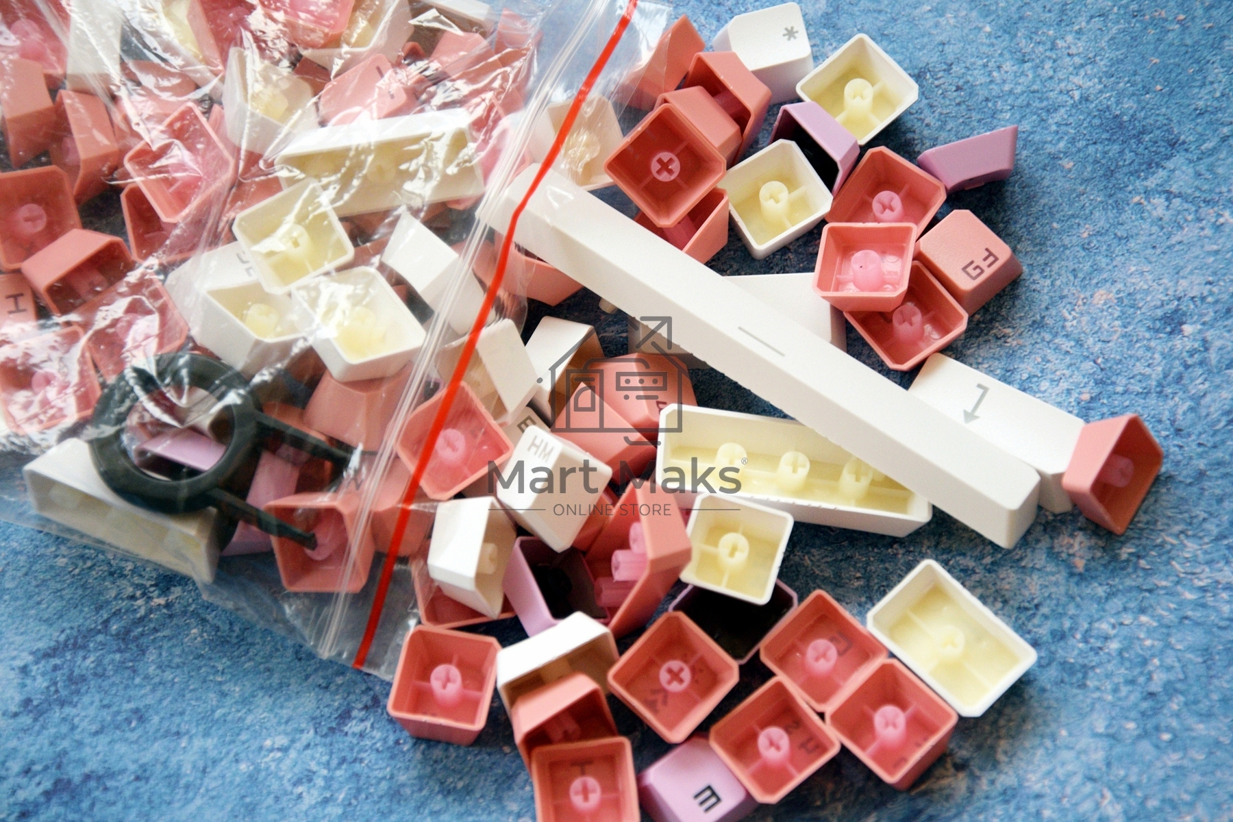 Клавиатура A4Tech Bloody B800 Dual Color проводная USB розовый/белый