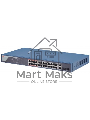 Коммутатор Hikvision DS-3E1326P-SI 24x100Mb 2G