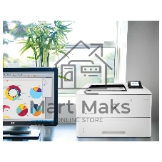 Принтер лазерный HP LaserJet Enterprise M507dn (1PV87A), A4, ч/б, печ. до 43 стр/мин, 1200 x 1200 dpi, USB, RJ-45, Air Print, Mopria