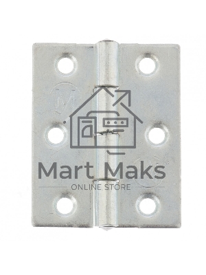 Петля карточная 50х40, цинк, 4шт. (Металлист) Россия