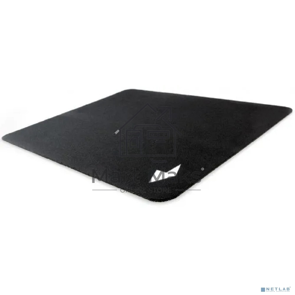 Коврик для мыши Gembird MP-BLACK-S, черный, 220х180х2мм, ткань+резина, пакет