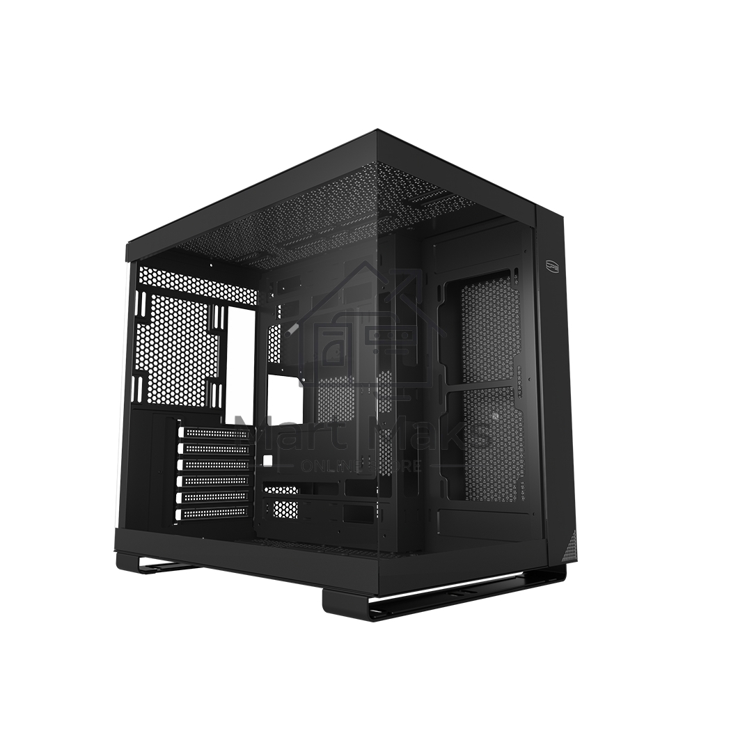 Компьютерный корпус без блока питания PCCOOLER C3 T500 BK, Panoramic Mid Tower, Black, TG, 0.7 SPCC, no fans ATX, mATX, mITX 175/400/200mm 1x2.5