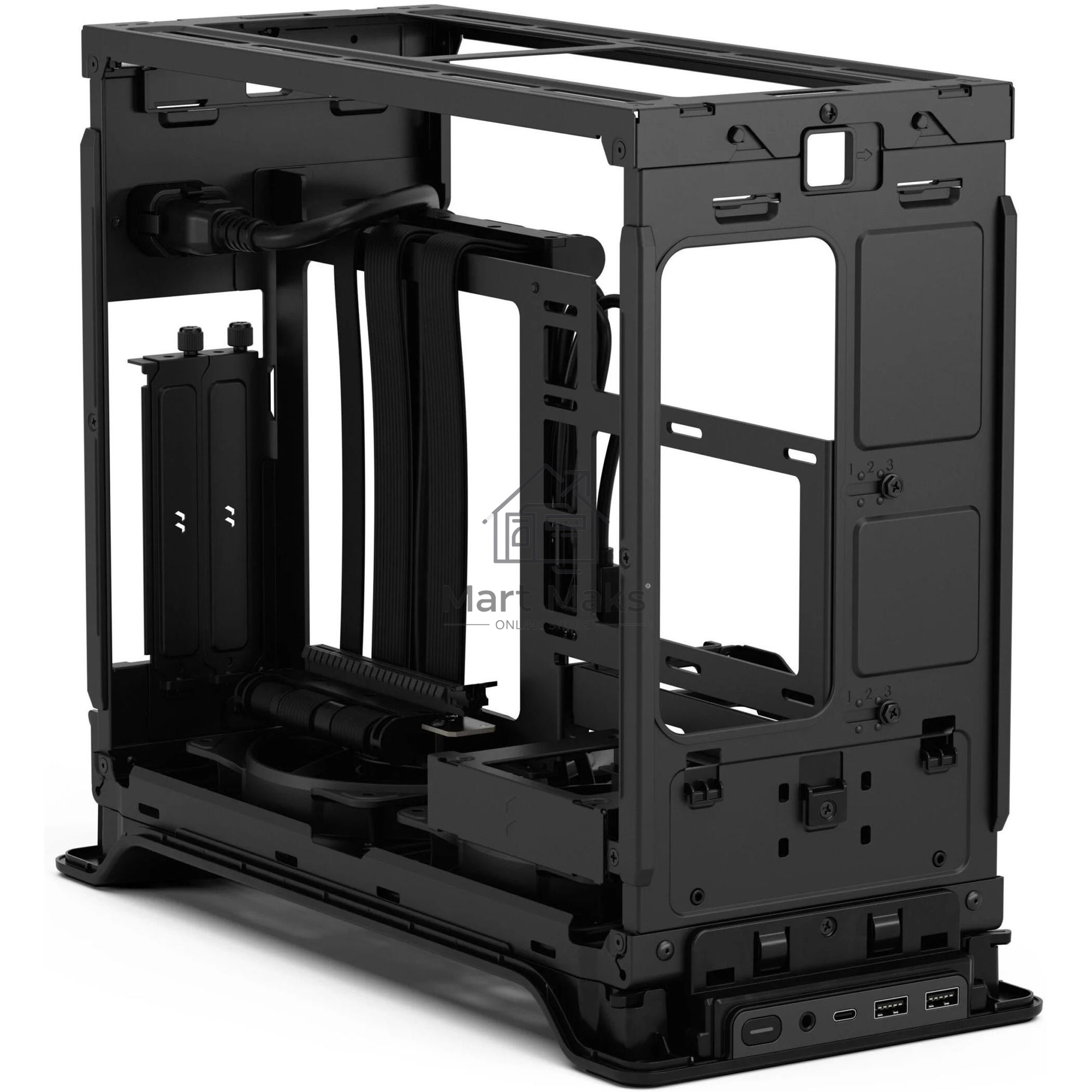 Корпус ПК без блока питания Fractal Design Era 2, Mini-Tower, 2x120mm, 2xUSB-A 3.0 + 1xUSB 3.2 Type-C, SFX PSU Support, mITX Charcoal Gray