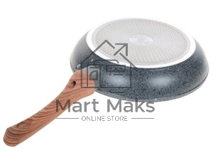 Вок LR01-57-24 WOK Lara GRANIT серия PALERMO ков алюм 24х7 см, ИНДУКЦИЯ, крышка, толщина 3,3 мм