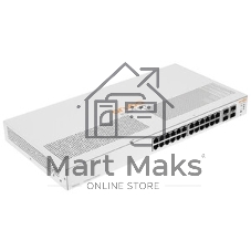 Коммутатор HPE Aruba Instant On 1930 24G 4SFP/SFP+, 24×1 Гбит/с PoE+ + 4×10 Гбит/с SFP+, настраиваемый