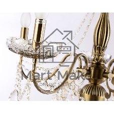 Светильник Ambrella light TR4949/5 SB/CL бронза/прозрачный E14/5 max 40W D620*585