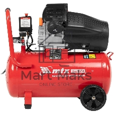 Компрессор воздушный MTX КК-2200/50, 2,2 кВт, 350 л/мин, 50 л, прямой привод, масляный