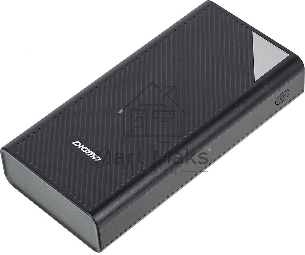 Портативный аккумулятор Digma DGP-30000-4U Li-Pol 30000mAh 3A черный 2xUSB