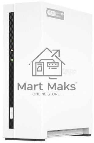 Сетевое хранилище SMB QNAP TS-133 NAS 1 HDD tray. ARM 4-core Cortex-A55 1.8GHz, ram 2 GB (max), 1x1GbE, 1xUSB 2.0 port,1xUSB 3.2 Gen 1