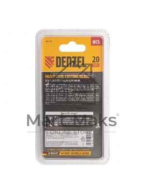 Насадка для МФИ режущая пазовая прямая, HCS, по дереву, 20 х 1,4 мм, мелкий зуб Denzel