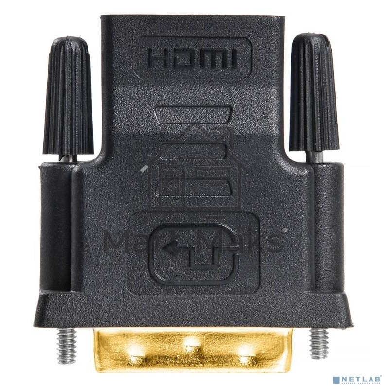 Адаптер Buro HDMI-19FDVID-M_ADPT HDMI-19M(F)/DVI-D(M) с позол. конт.