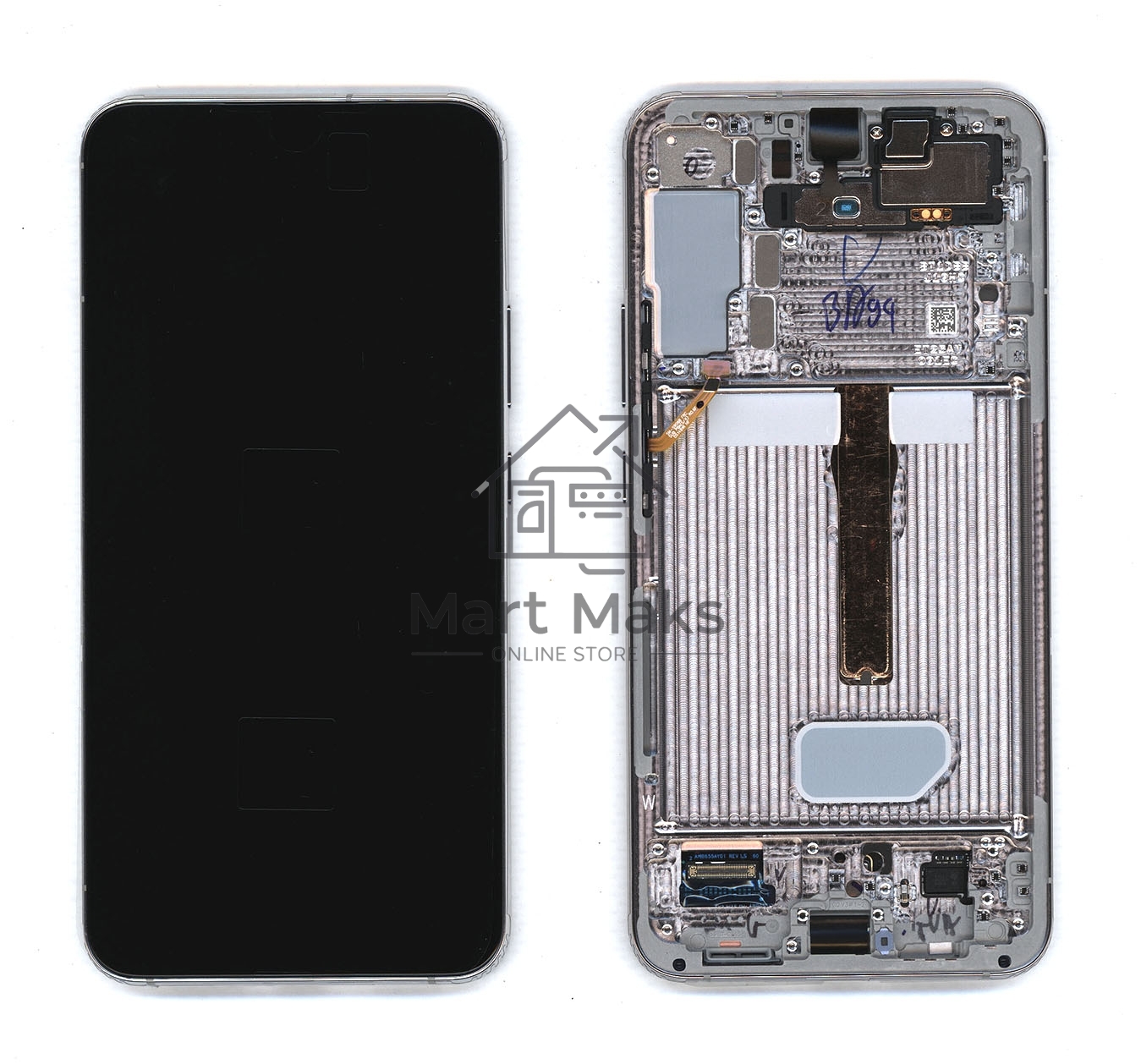 Дисплея для Samsung Galaxy S22 Plus SM-S906B в сборе с тачскрином ServicePack, голубой (GH82-27500B)