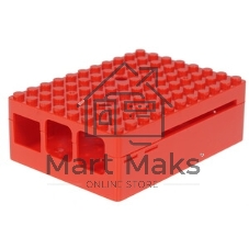 Корпус RA183 red для микрокомпьютера Raspberry Pi 3 ACD Red ABS Plastic Building Block case for Raspberry Pi 3