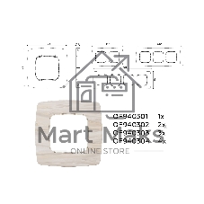 Рамка OMEGA Opera (Бежевый мрамор) 4-ая OF940304