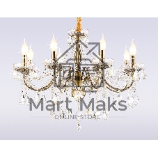 Светильник Ambrella light TR4950/8 SB/CL бронза/прозрачный E14/8 max 40W D620*585