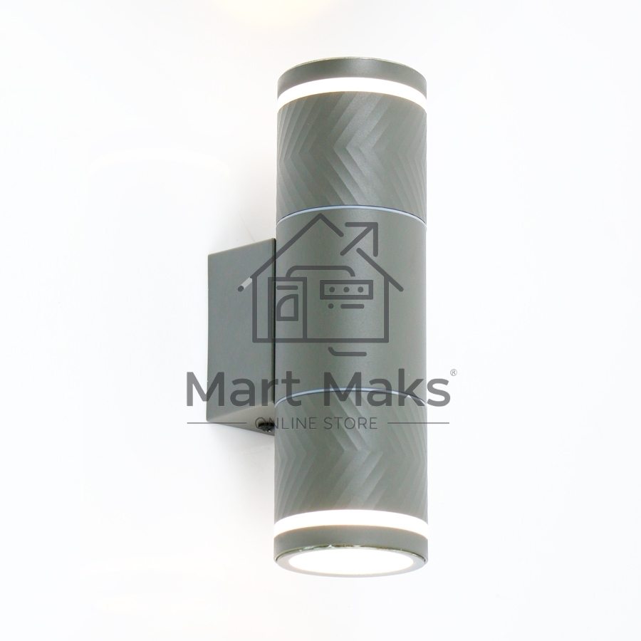 Фасадный светильник GWL-2MR16-GU10-R-IP65 Графит Шпиль