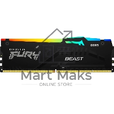 Оперативная память Kingston DDR5 DIMM FURY Beast Black EXPO RGb 8Gb, 6000Mhz, KF560C30BBEA-8 CL30, с радиатором Kingston