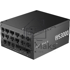 Блоки питания/ Power Supply Corsair WS3000, Model RPS0237, 3000W 80+ Platinum (ATX, 3.1, PCIe 5.1, Full modular, 1x24(20+4)pin, 4x12V-2x6, 2x4+4-pin CPU +12V (EPS), 6x4-pin Molex, 8x6+2-pin PCIe, 9xSATA3, Active, 140x140mm, 175x150x86mm, APFC, Power cable-EU, black)