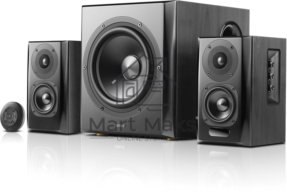 Колонки Edifier S351DB Black 2.1,150W RMS, дерево, Bluetooth aptX