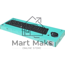 Комплект клавиатура+мышь Logitech MK270 беспроводной, USB, 1000 DPI, чёрный (неоригинальная гравировка)