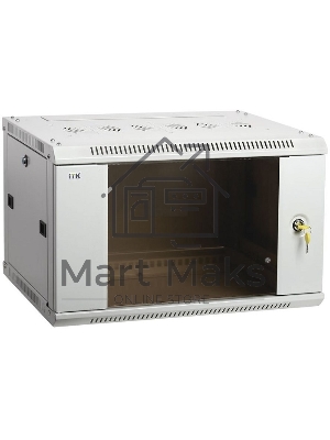 Шкаф ITK LINEA W 6U 600x450 мм дверь стекло, RAL7035