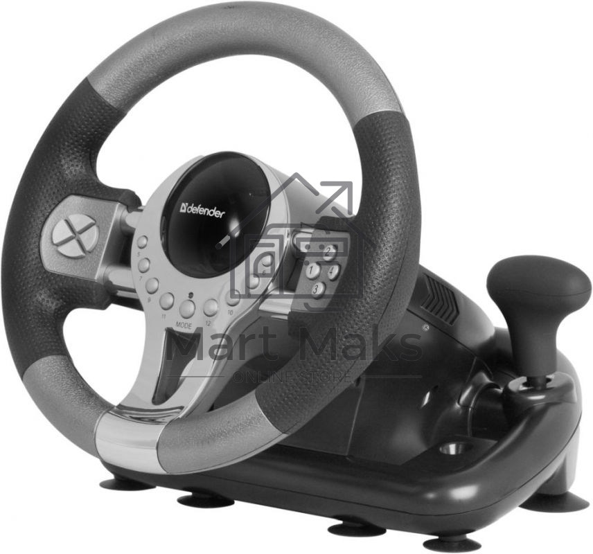Игровой руль Defender FORSAGE 12 кн+2перекл.+1перекл. 8-ми позиц., USB