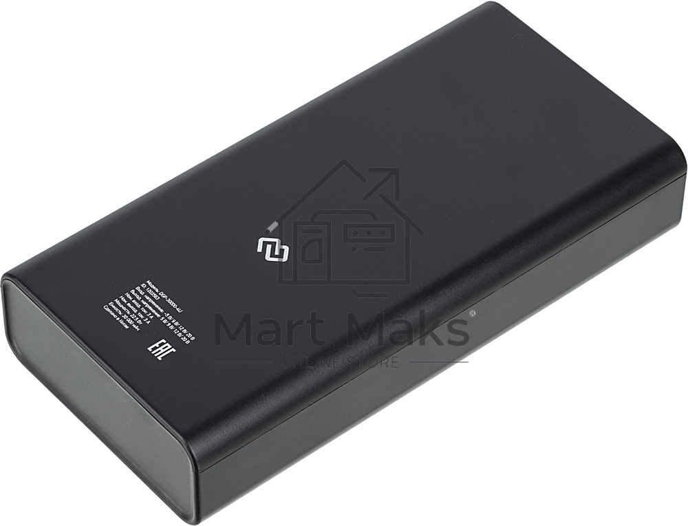 Портативный аккумулятор Digma DGP-30000-4U Li-Pol 30000mAh 3A черный 2xUSB