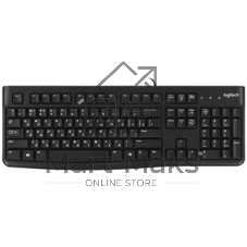 Клавиатура проводная Logitech K120 for business, USB черный (неоригинальная гравировка)