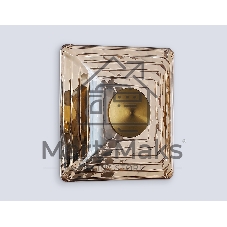 Светильник Ambrella light LH31035 BS/TI латунь/янтарь 6W 3000K 150*150*85