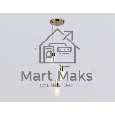 Подвесной светильник LH55112/3 BS/FR/TI латунь/белый матовый/янтарь E14*3 max 40W D220*1200