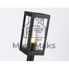 Светильник Ambrella light ST2417 BK/CL черный/прозрачный IP54 E27 max 40W 110*110*500