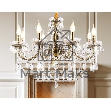 Светильник Ambrella light TR4950/8 SB/CL бронза/прозрачный E14/8 max 40W D620*585