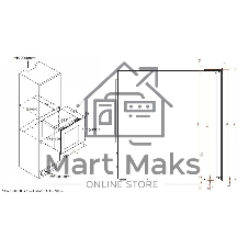 Винный шкаф встраиваемый Korting KFW 604 DB GN