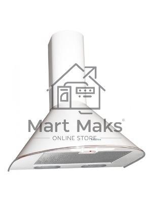 Вытяжка каминная Elikor Эпсилон 60П-430-П3Л белый/серебристый, 60 см, 430 куб. м/ч, 54 дБ