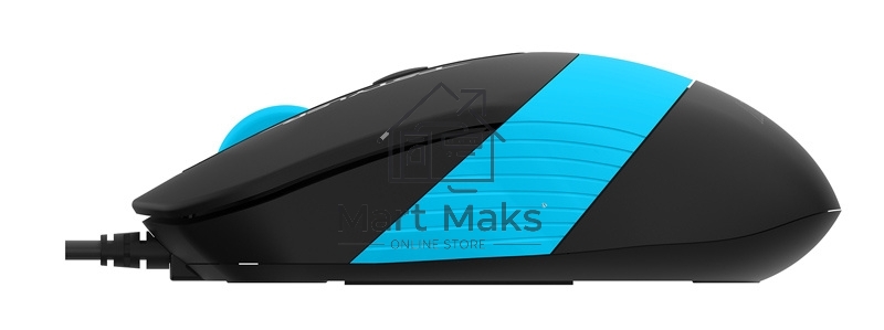 Мышь проводная A4Tech Fstyler FM10 черный/синий, 1600 dpi, USB, кнопки - 4