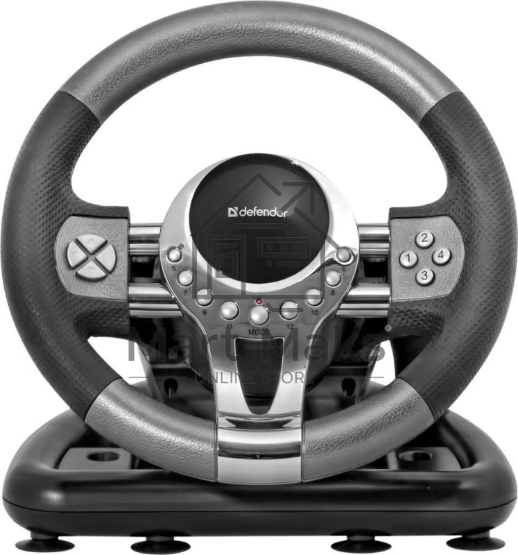 Игровой руль Defender FORSAGE 12 кн+2перекл.+1перекл. 8-ми позиц., USB