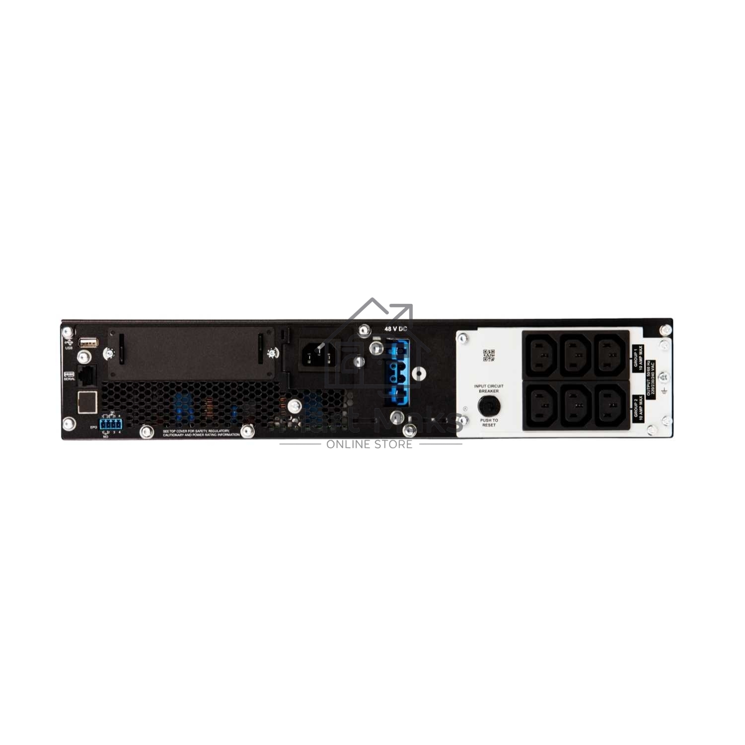 Источник бесперебойного питания APC Smart-UPS SRT, 1000VA/1000W, On-Line, Extended-run, Rack 2U (Tower convertible), черный