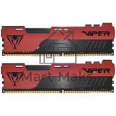 Оперативная память Patriot Viper Elite II, DDR4, 64GB (2x32 GB), 3200 MHz, CL18, DIMM, радиатор, красный/черный
