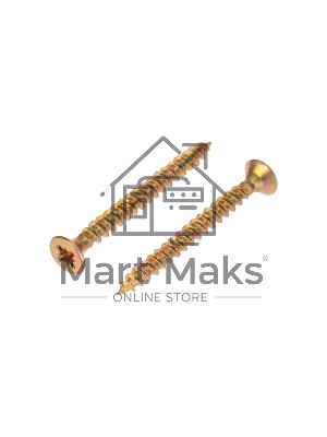 Саморез универсальный KRANZ 3х30, желтый цинк, пакет (1000 шт/уп)