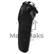 Электробритва Polaris PMR 0305R wet&dry PRO 5 blades элктрическая, черный/хром