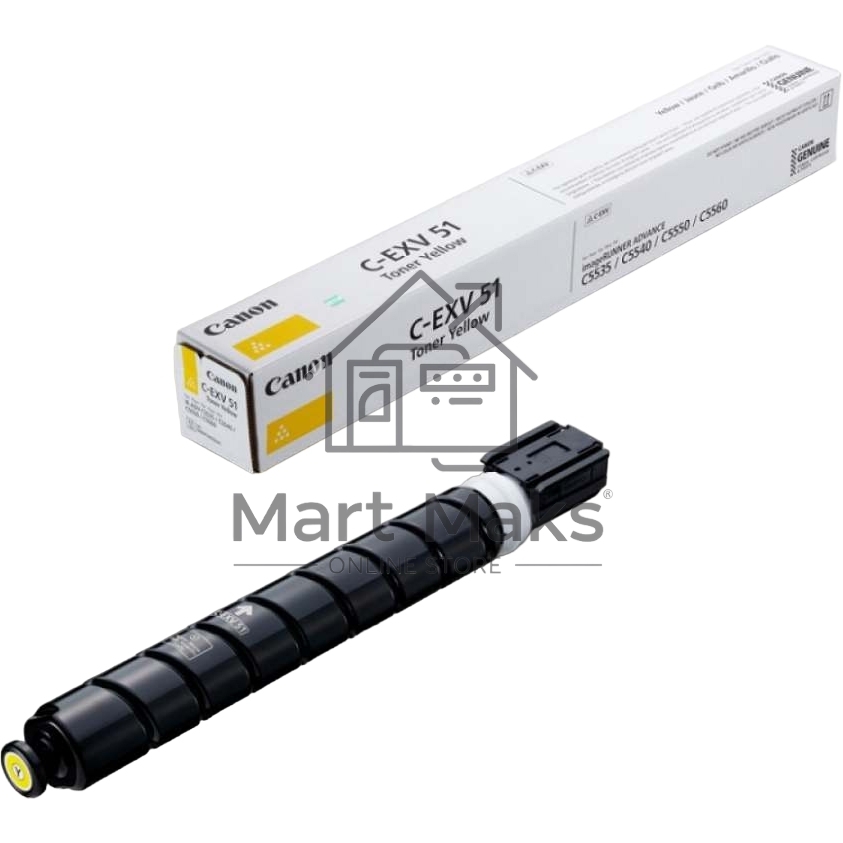 Картридж лазерный C-EXV 51 желтый (60 000 стр.) для Canon imageRUNNER ADVANCE C5535, C5535i, C5540i, C5550i, C5560i