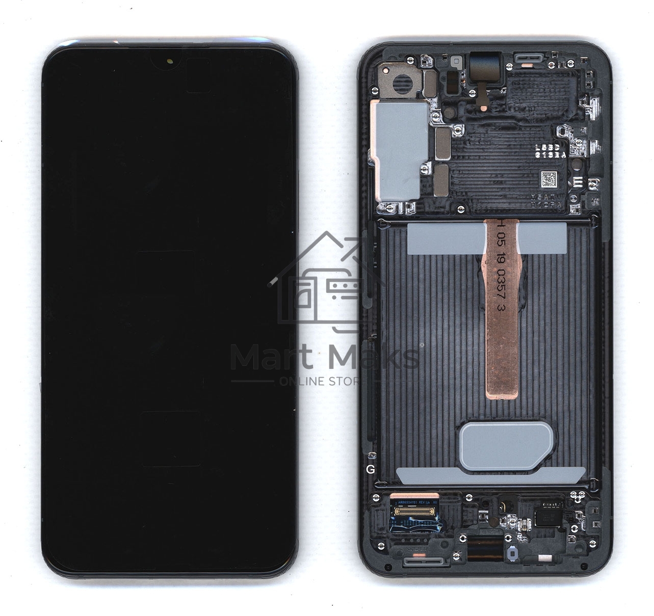 Дисплея для Samsung Galaxy S22 Plus SM-S906B в сборе с тачскрином ServicePack, зеленый (GH82-27500C)