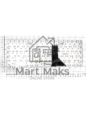 Клавиатура для ноутбука HP Pavilion DV1000 DV1100 DV1200 DV1300 DV1400 черная