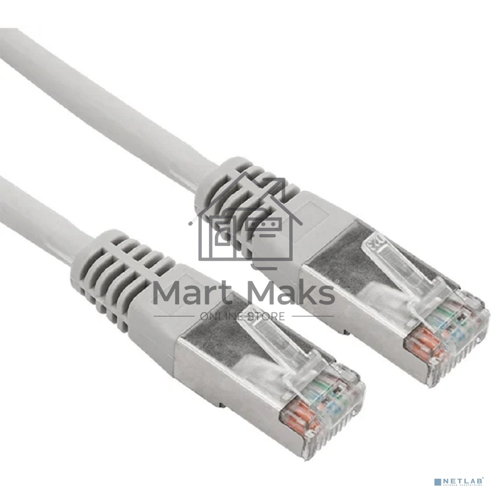 Пaтч-корд Rexant  F/UTP, категория 5e, RJ45-RJ45, экранированный, 24AWG, LSZH, серый, 1м