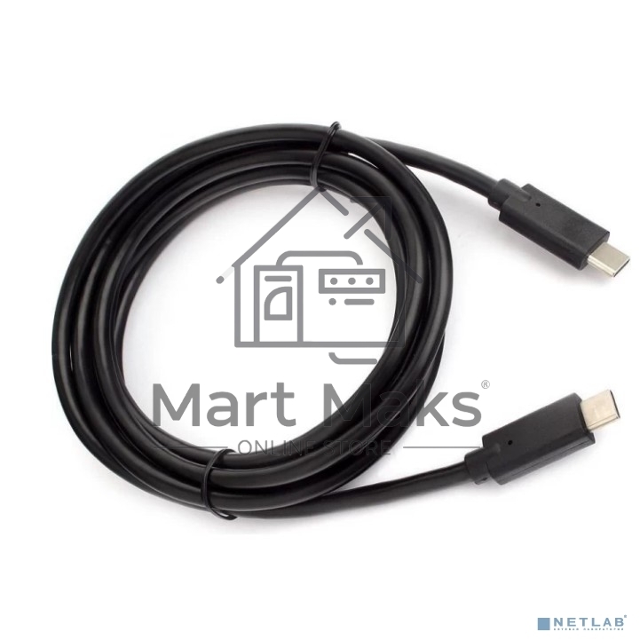 Кабель для зарядки ExeGate EX-CCP-USBC-CMCM-2M (USB Type Cm/Cm, 3A, 60W, 2м)